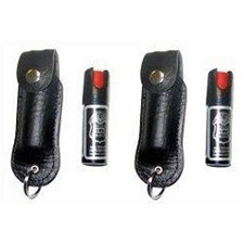Pepper Spray with UV Dye & Leather Holster