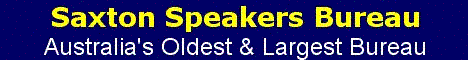Saxton Speakers Bureau Banner