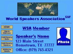 WSA Sample Website